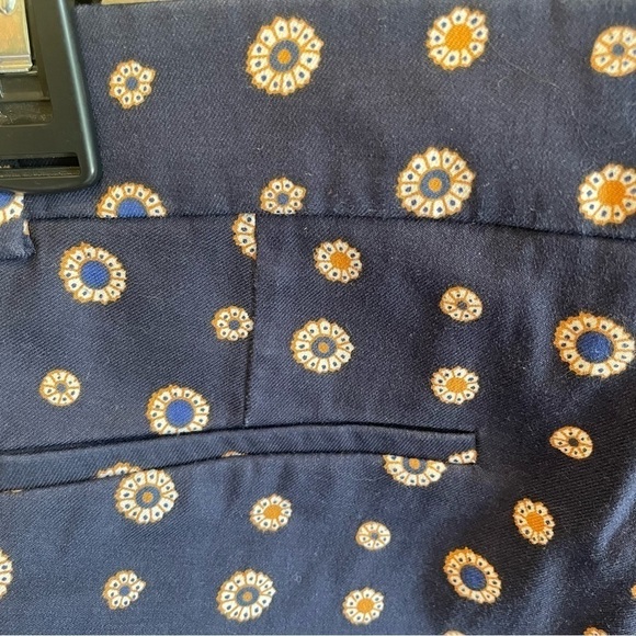 J. Crew Navy Foulard Print Minnie Pants 4 - Picture 10 of 10